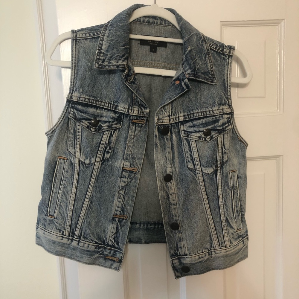J Crew Indigo Denim Vest